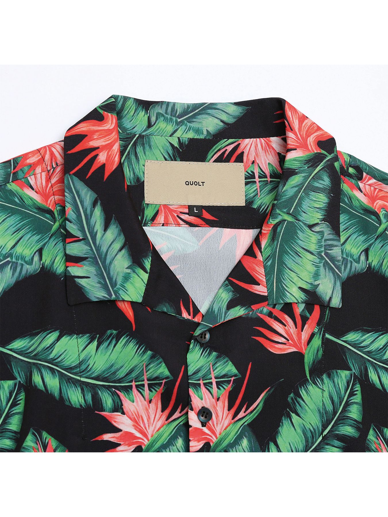 OVERTONE SHIRTS / オーバートーンシャツ / ブラックグリーン【QUOLT】