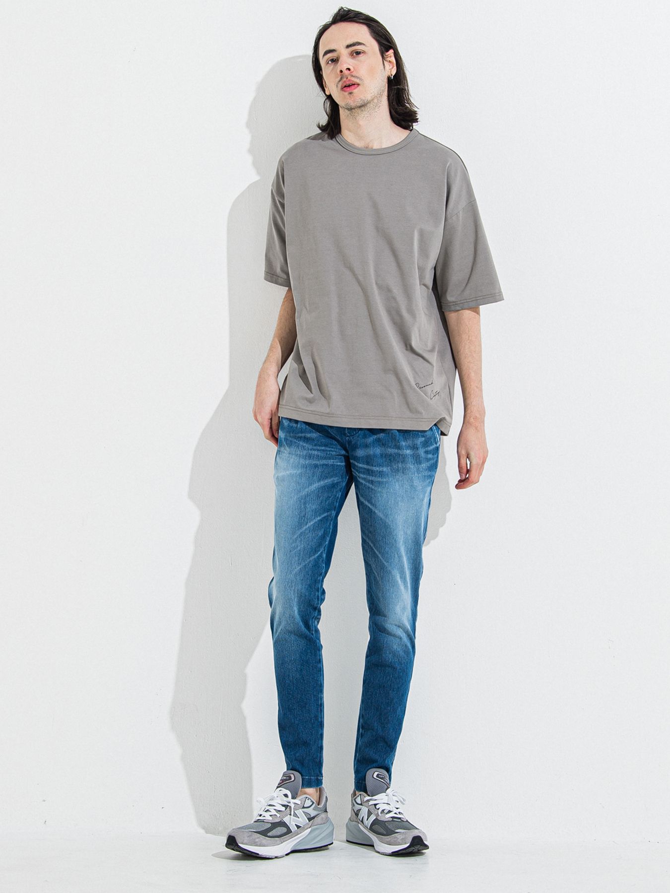 【予約品 】YOAKE PHOTO OVER TEE /  フォトオーバーサイズTシャツ / グレー