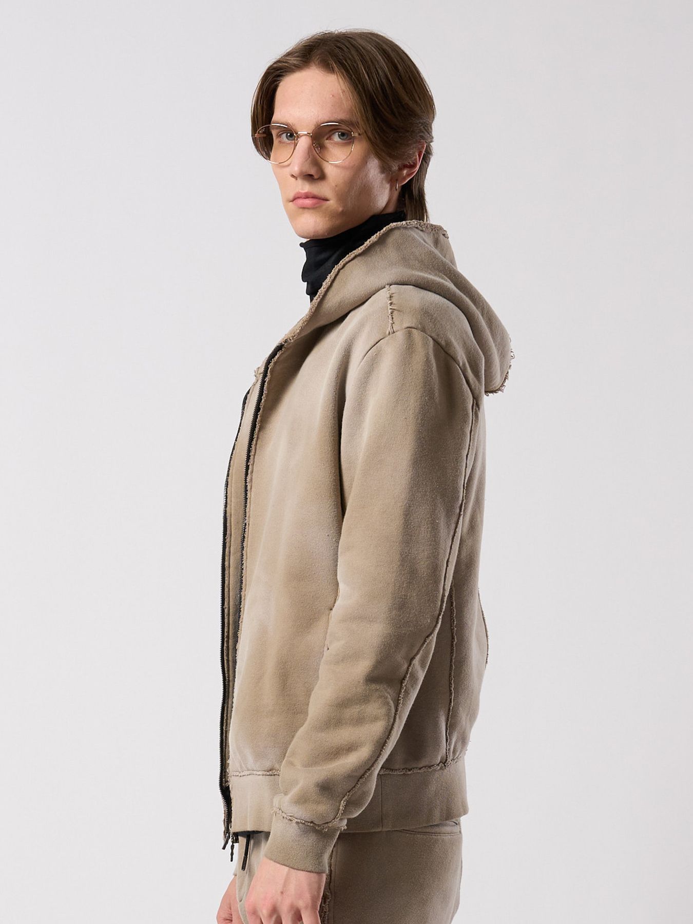 【予約品 4月19日(日) 18時締切】fade zip-up hoodie / フェード ジップアップ フーディー / フェードベージュ