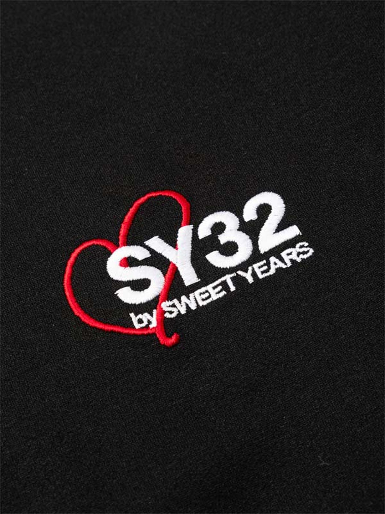 HEART MIX LOGO L/S TEE / ハートミックスロゴ ロングスリーブTシャツ / ブラック【SY32 by SWEET YEARS】