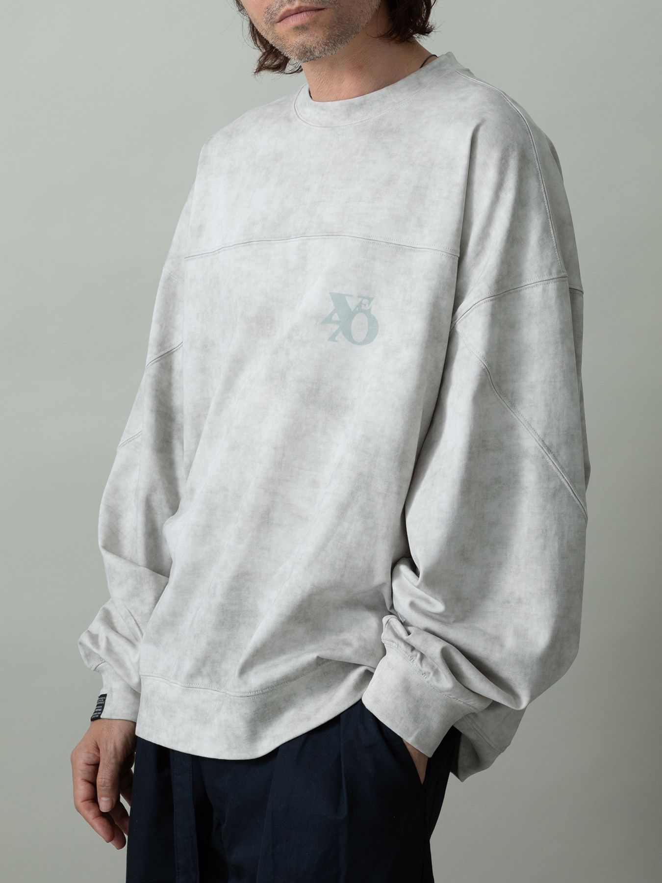 【予約品 2月1日(日) 締切】SWITCHCUT / ロゴプリント カットソー  / グレー