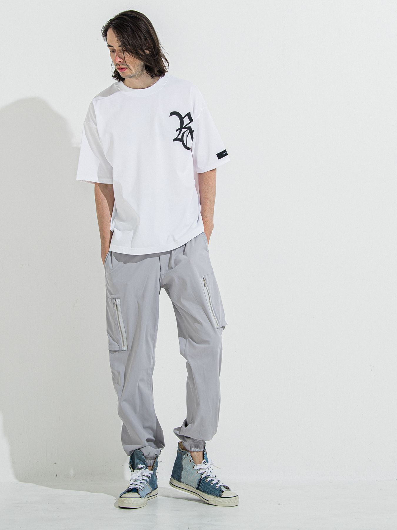 【予約品 】DAVID NYLON CARGO PANTS / デヴィッドナイロンカーゴパンツ / グレー