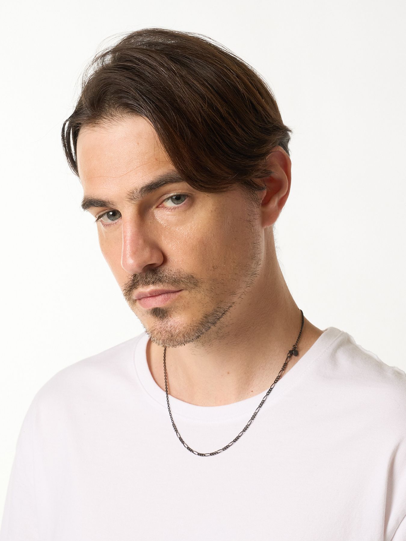 【予約品 9月23日(火) 締切】IVXLCDM ×wjk  slim chain neckless / スリムチェーンネックレス / ブラックコーティング