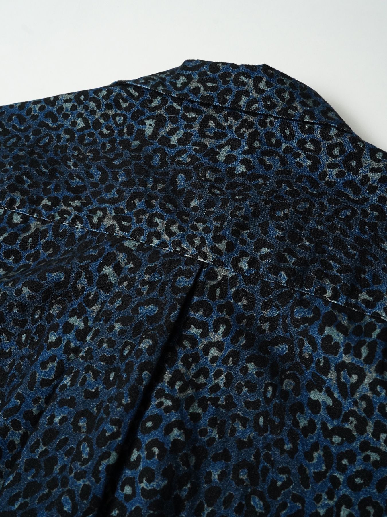 【予約品 7月5日(日) 締切】LEOPARD FLANNELSHIRTS / レオパード フランネルシャツ / ネイビー