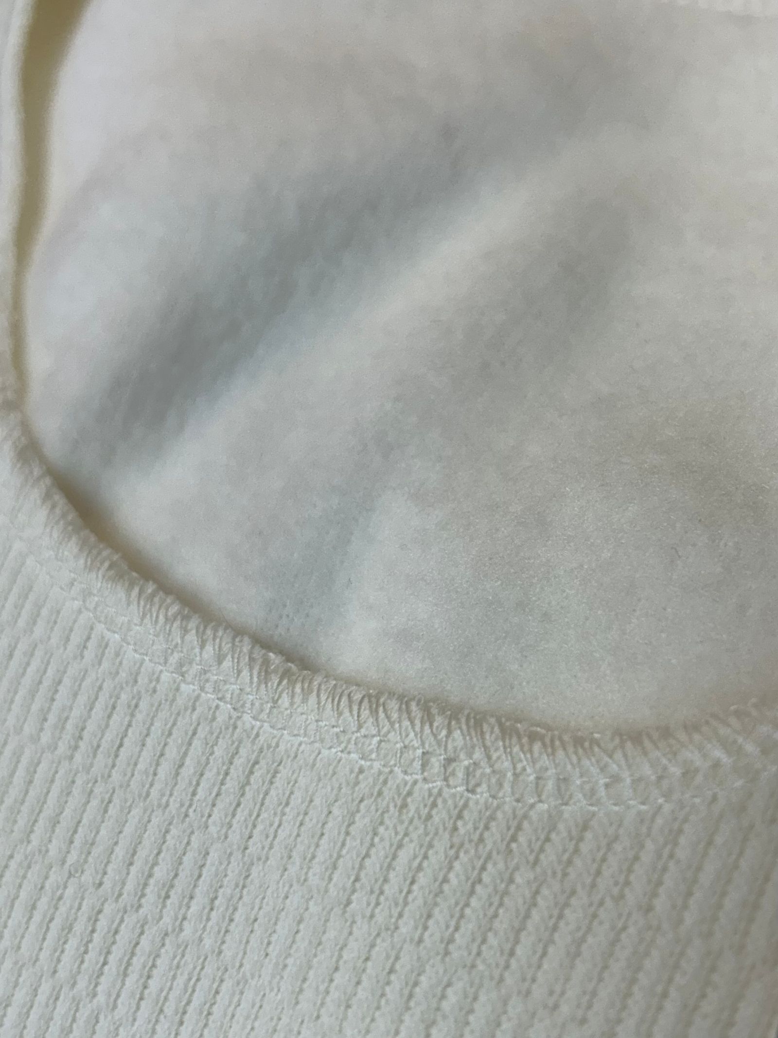 fleece neo thermal / 肩ロゴ入り 裏地特殊起毛ベロアフリースサーマル / ホワイト