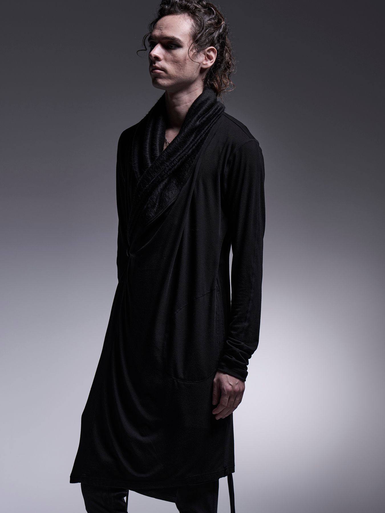 【予約品 7月13日(日) 締切】Wrap Cardigan / ラップカーディガン / ブラック