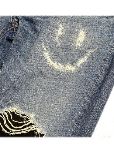 《予約品8月31日 23時55分締め》 CRASH DENIM / デニムパンツ / ブルー 【roarguns 】 2024年2月入荷予定