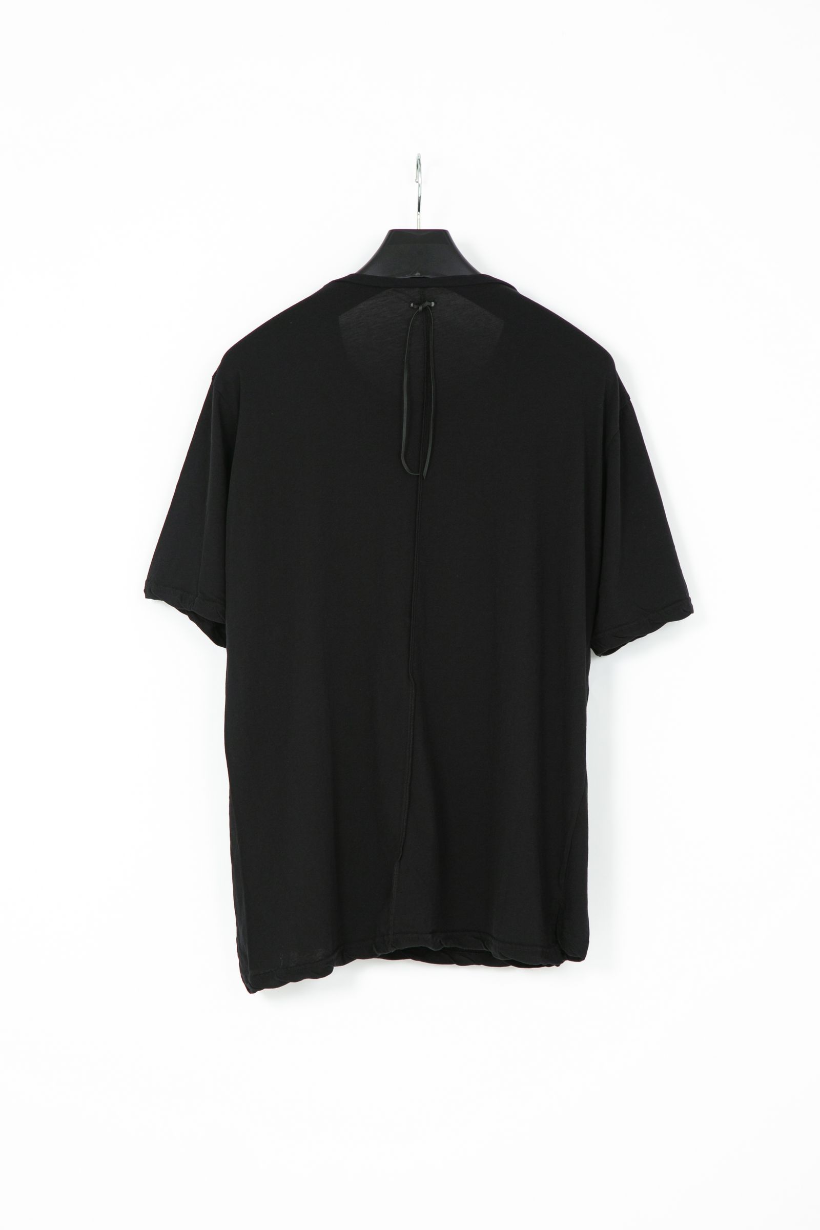 Hard Twist Cotton Oversize Crew Neck T-shirt   / ブラック 【STRUM】