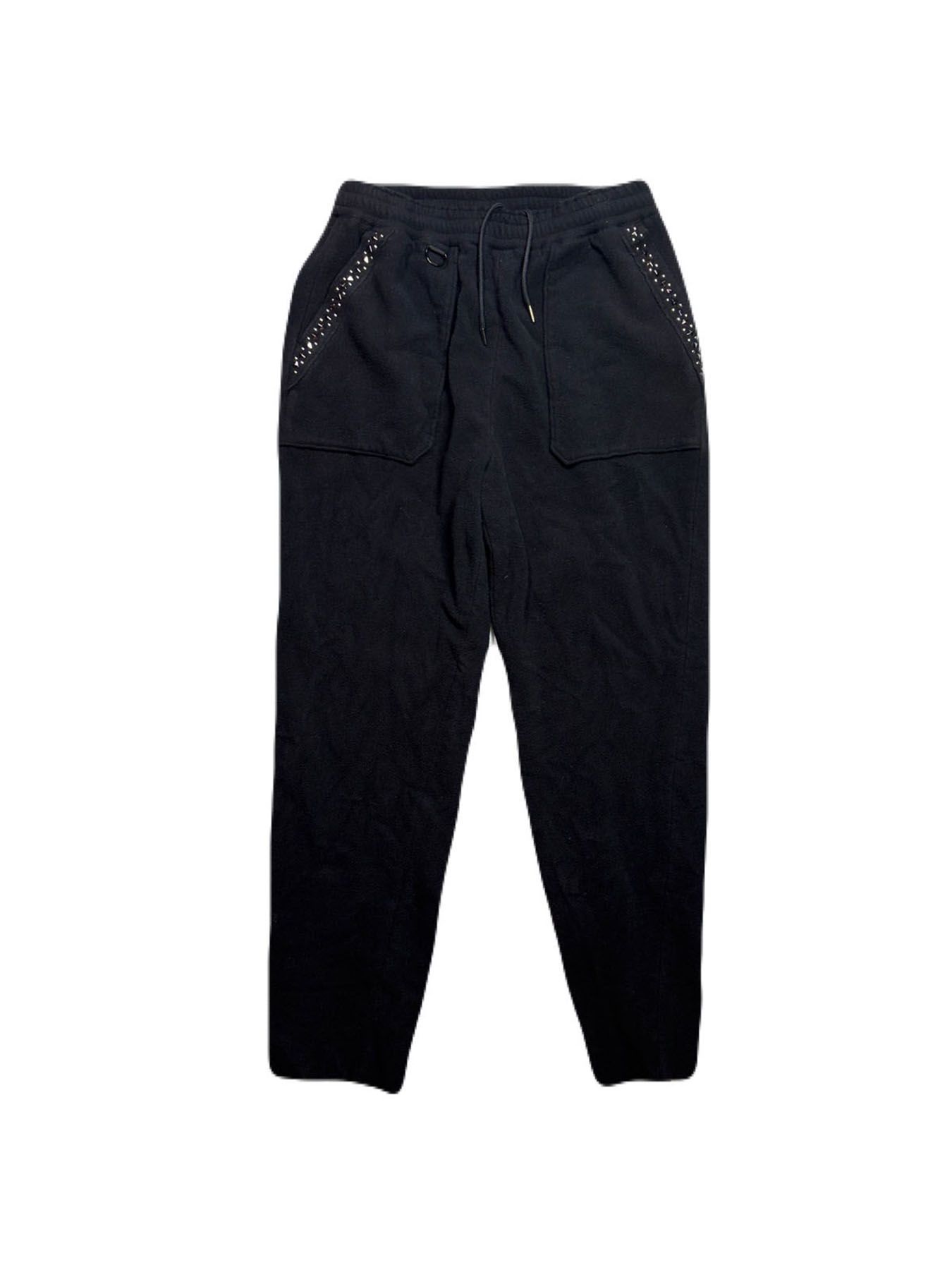 【予約品 3月9日(月) 18:00 締切】FLEECE STUDZ PT / スタッズ フリース イージーパンツ / ブラック