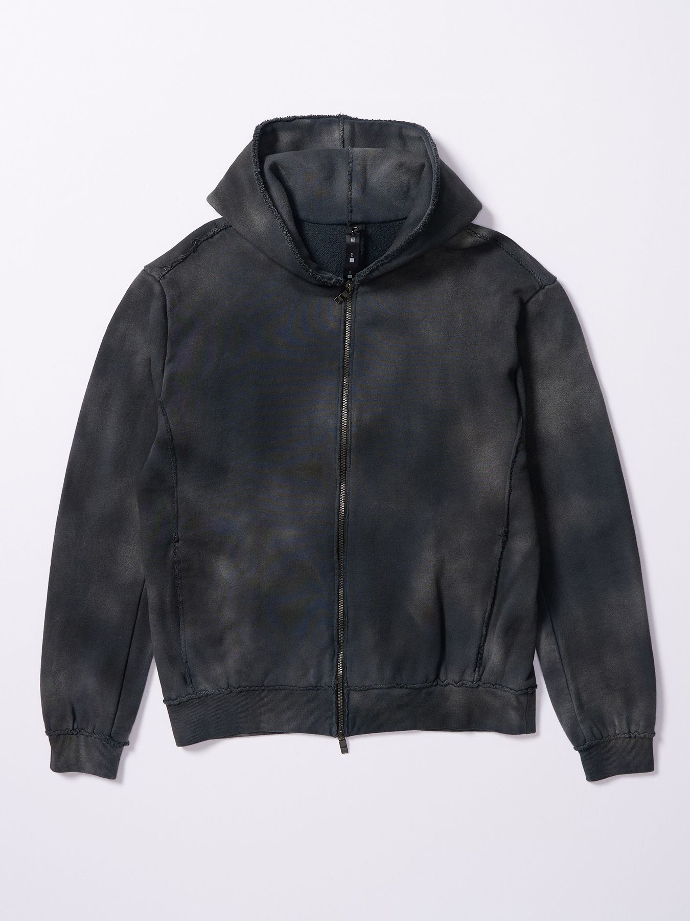 【予約品 4月19日(日) 18時締切】fade zip-up hoodie / フェード ジップアップ フーディー / フェードブラック