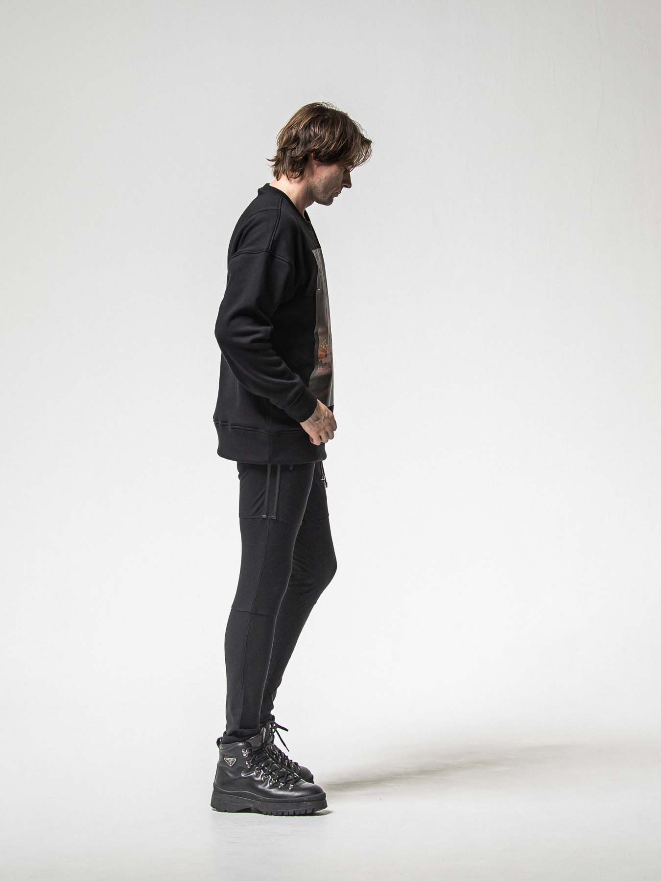 【予約品 8月31日(日) 締切】FRIDAY OLD COVER VEROURS FLEECE TRAINER / FRIDAYコラボ オールドカバー ベロアフリース トレーナー / ブラック