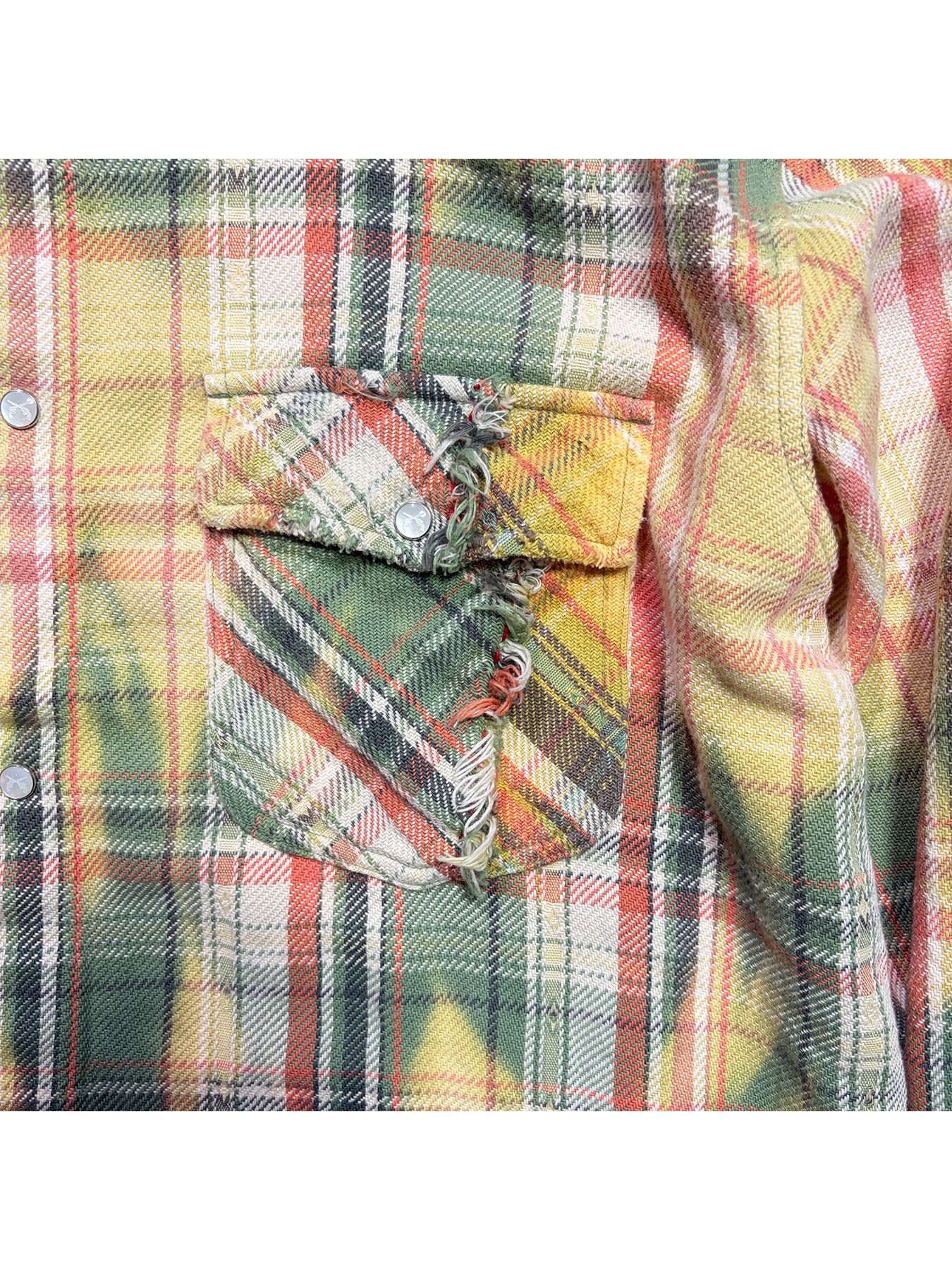 【予約品 8月23日(日) 締切】CO CHECK SHIRT/Peace / メタル / グリーン