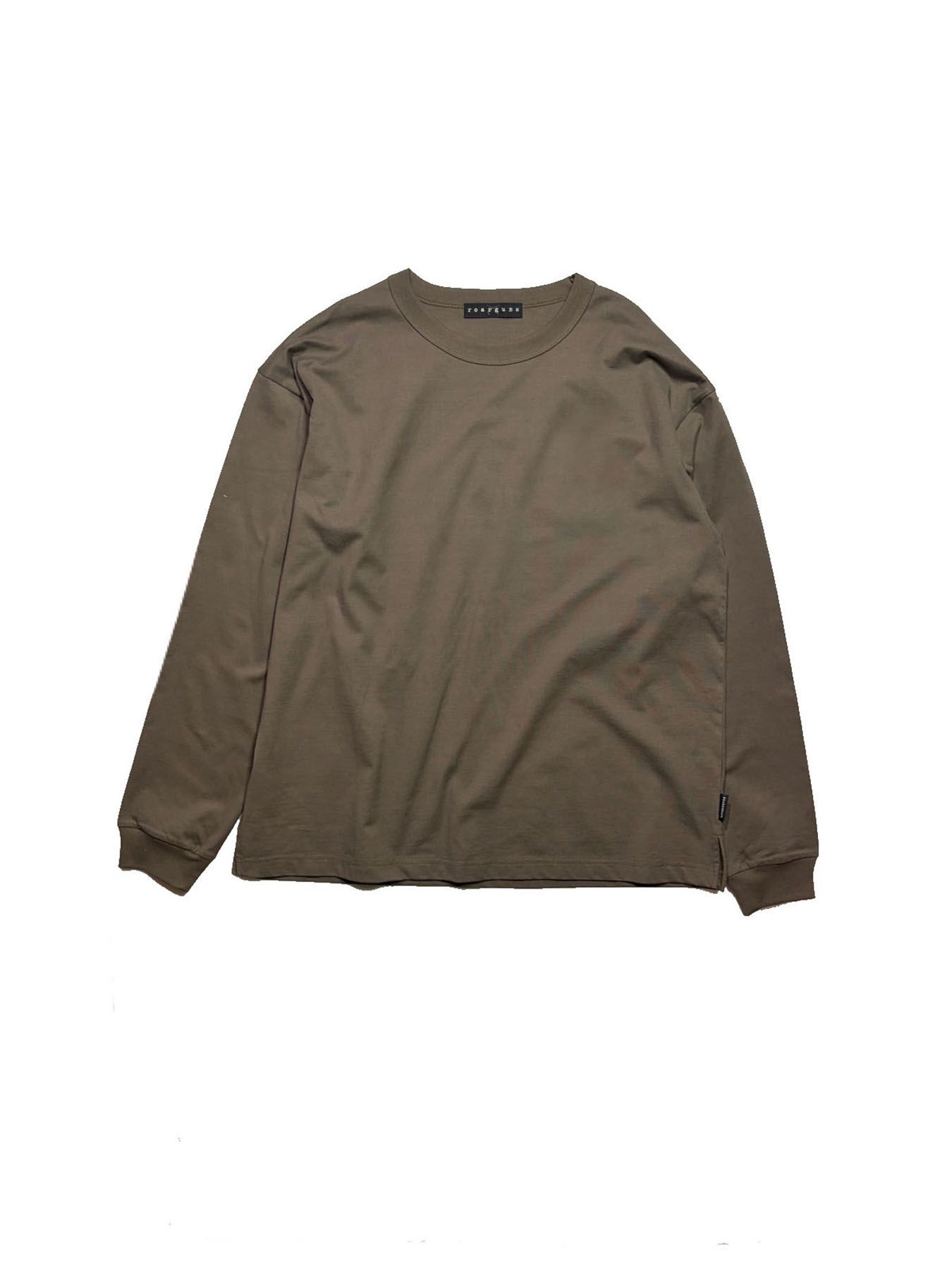 【予約品 3月9日(月) 18:00 締切】ORG/CO L/TEE ENGINE / エンジンプリント オーガニックコットン ロンT / カーキ