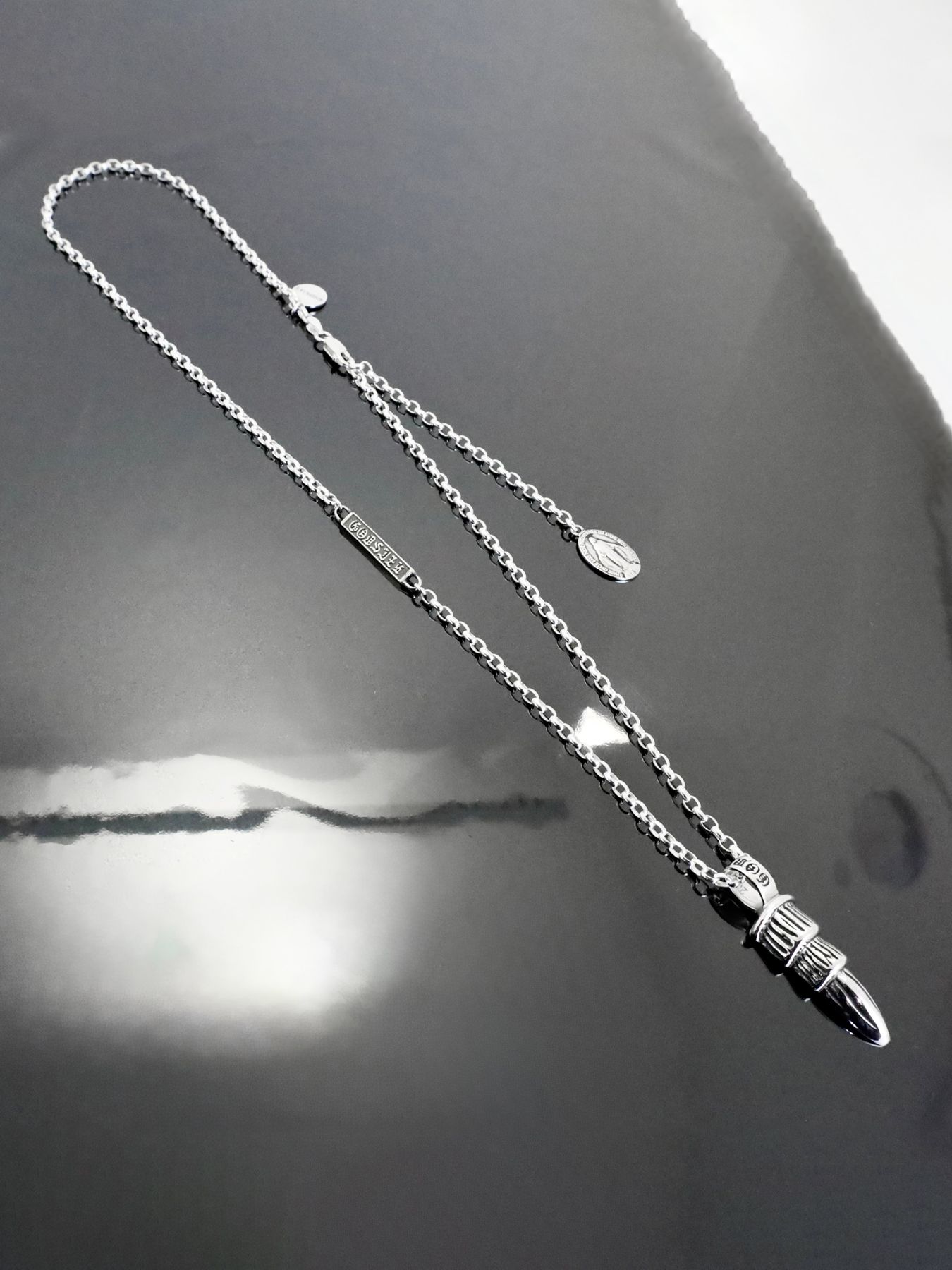 《受注生産》EAGLE CLAW with LOGO #1 NECKLACE with GODSIZE® I.D. TAG / イーグルクロウ #1ネックレス ゴッドサイズ® I.D.タグ / 注文から1～2週間後入荷予定