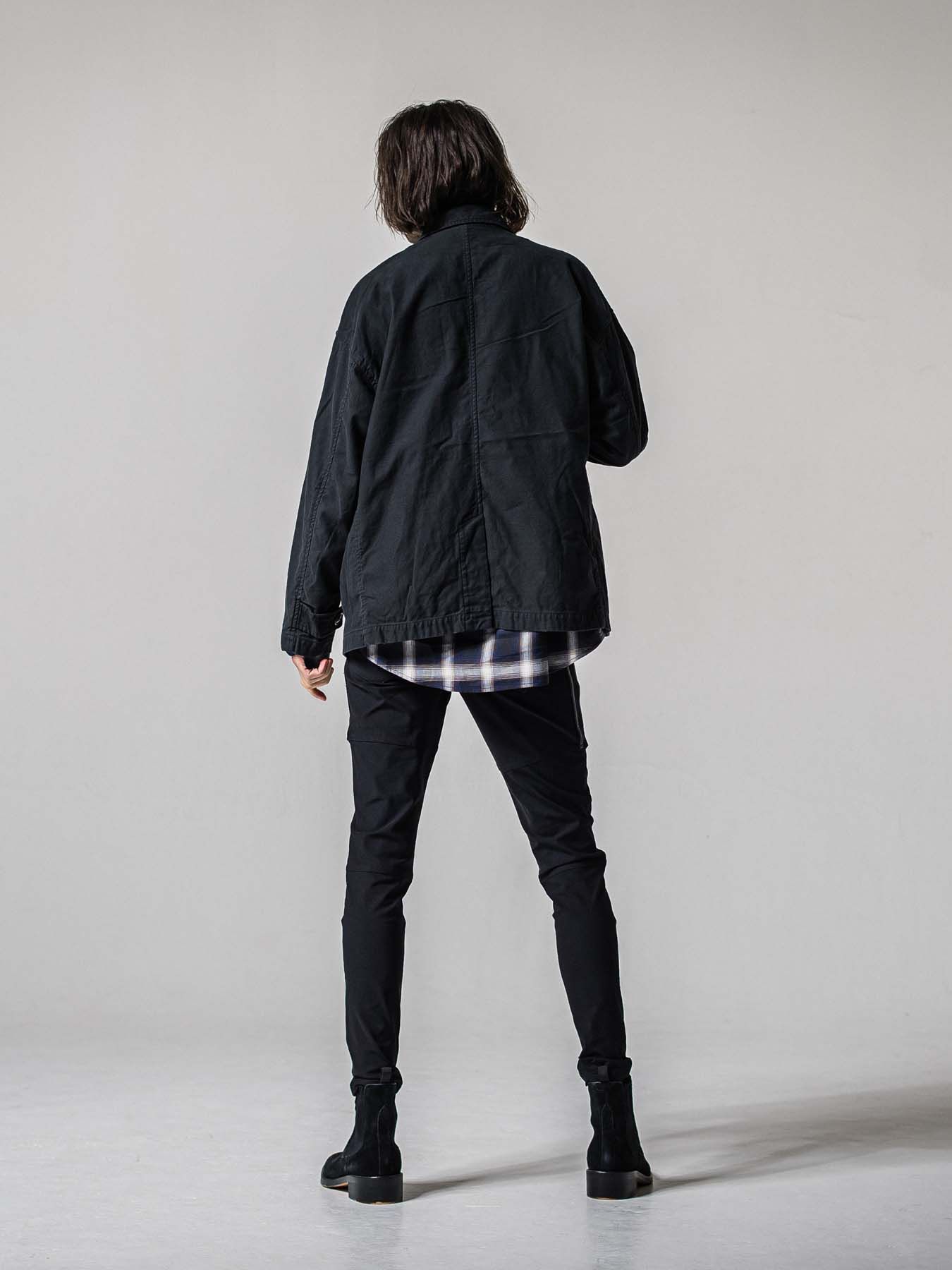 【予約品 11月16日(日) 締切】MV OVER PCOAT / オーバーサイズ ピーコートジャケット / ブラック