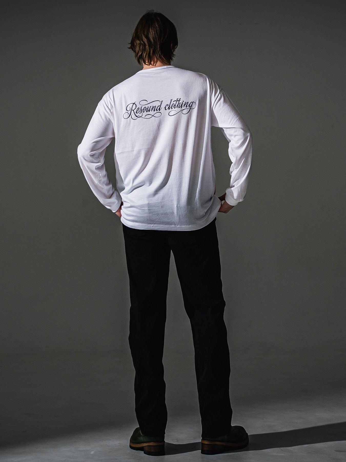 【予約品】DENIM JERSEY WIDE PT / デニムジャージー ワイドパンツ / ブラック