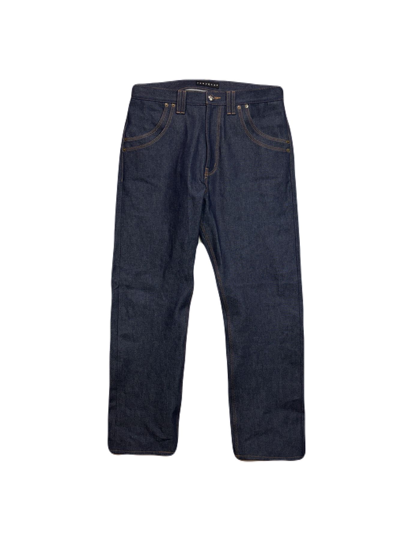 【予約品 3月9日(月) 18:00 締切】VIN/DEN/STR BASIC / ヴィンテージ ストレート デニム パンツ / ブルー