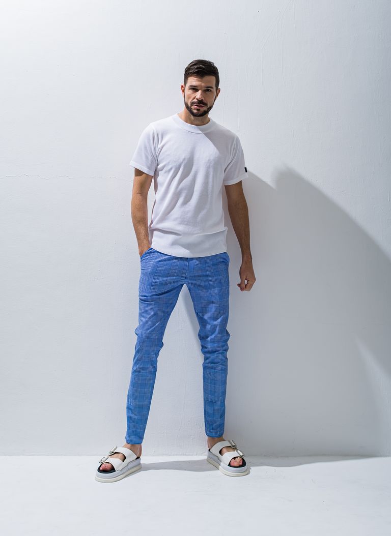 SILK HALF KNIT / 半袖コットンニット / ホワイト 【RESOUND CLOTHING】