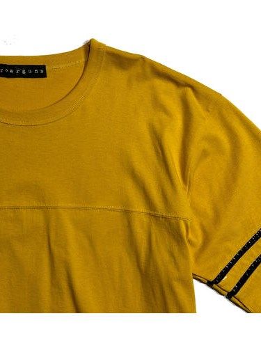 《予約品8月31日 23時55分締め》 SIDE LINE TEE / Tシャツ / イエロー 【roarguns 】 2024年2月入荷予定