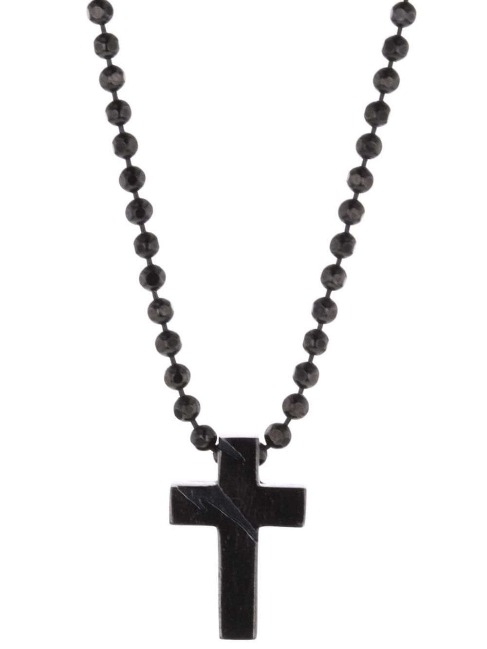 《予約品6/17締め》  CrossChoker ネックレス/ Silver925 / ブラック