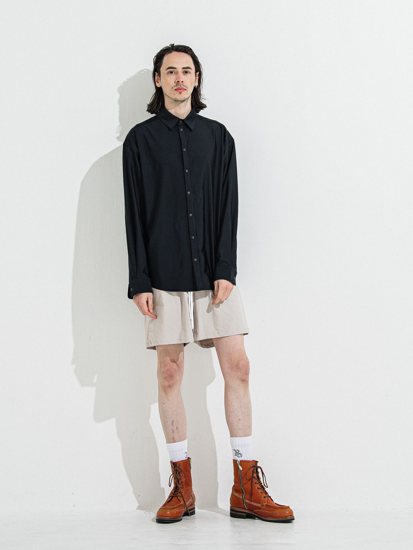 【予約品 】RASH JACK SHIRTS / ラッシュガード ジャックシャツ / ブラック