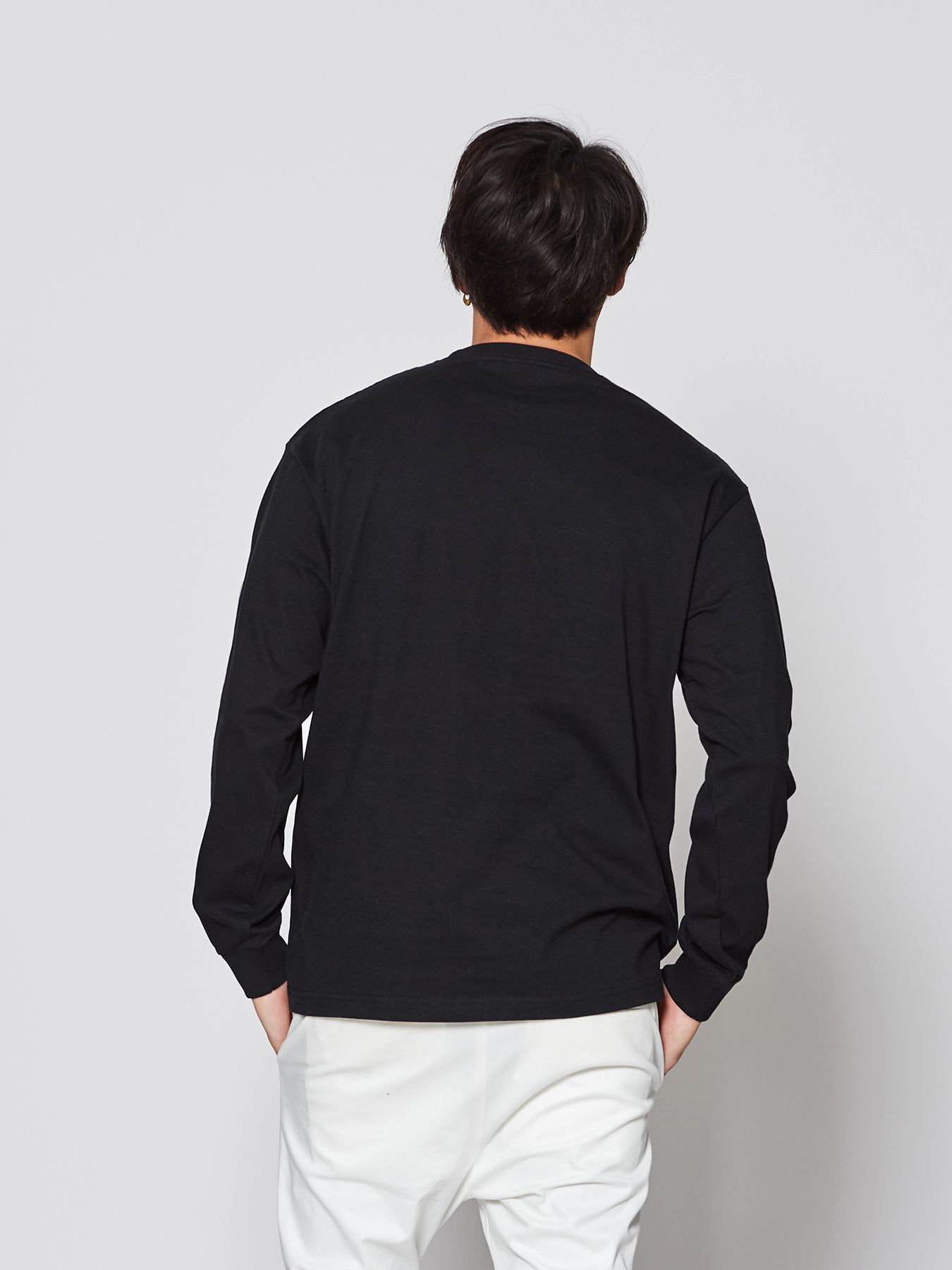 【予約品 】muta sweet muta L-S Tee / ロングスリーブTシャツ / ブラック【Acanthus × muta MARINE】