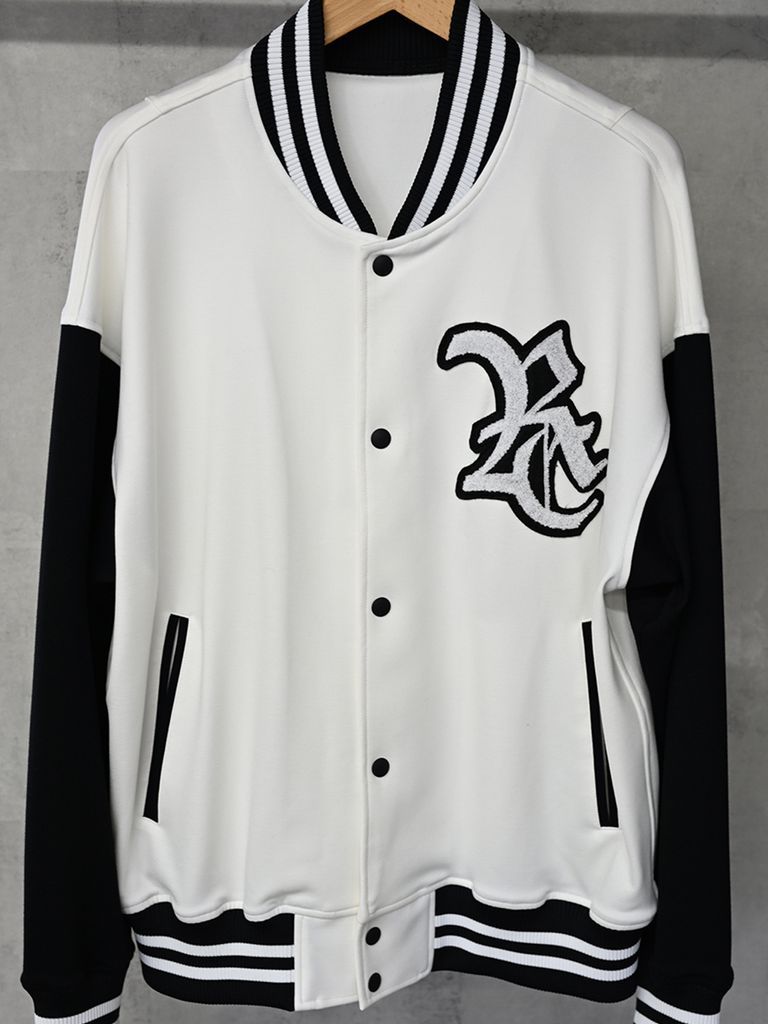 《予約品》 RC JERSEY OVER VARSITY JACKET / スタジャン / ホワイト