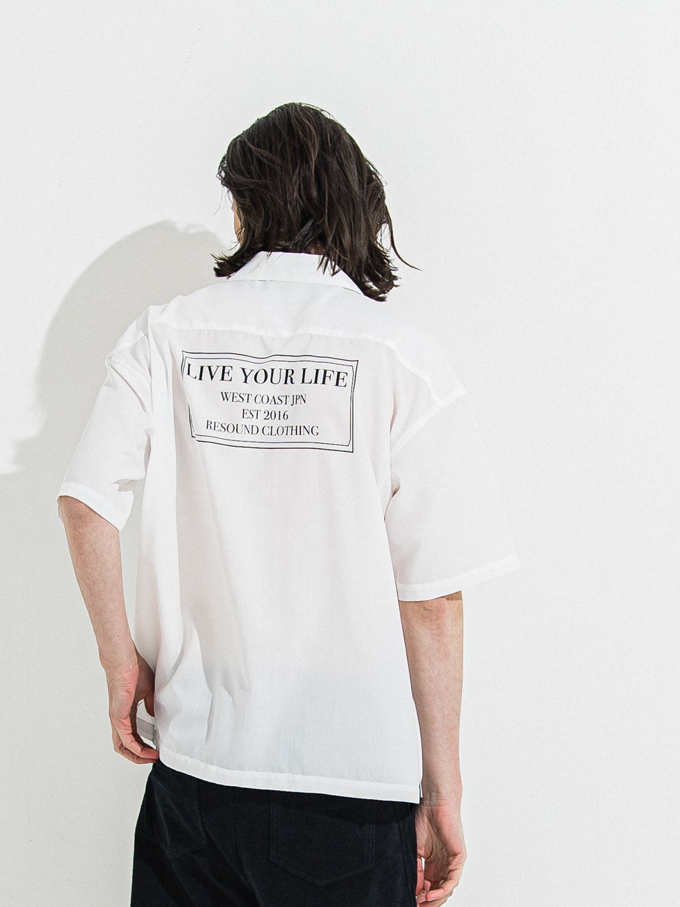 【予約品 】ZACK HALF SHIRT / ザックハーフスリーブシャツ / ホワイトプリント