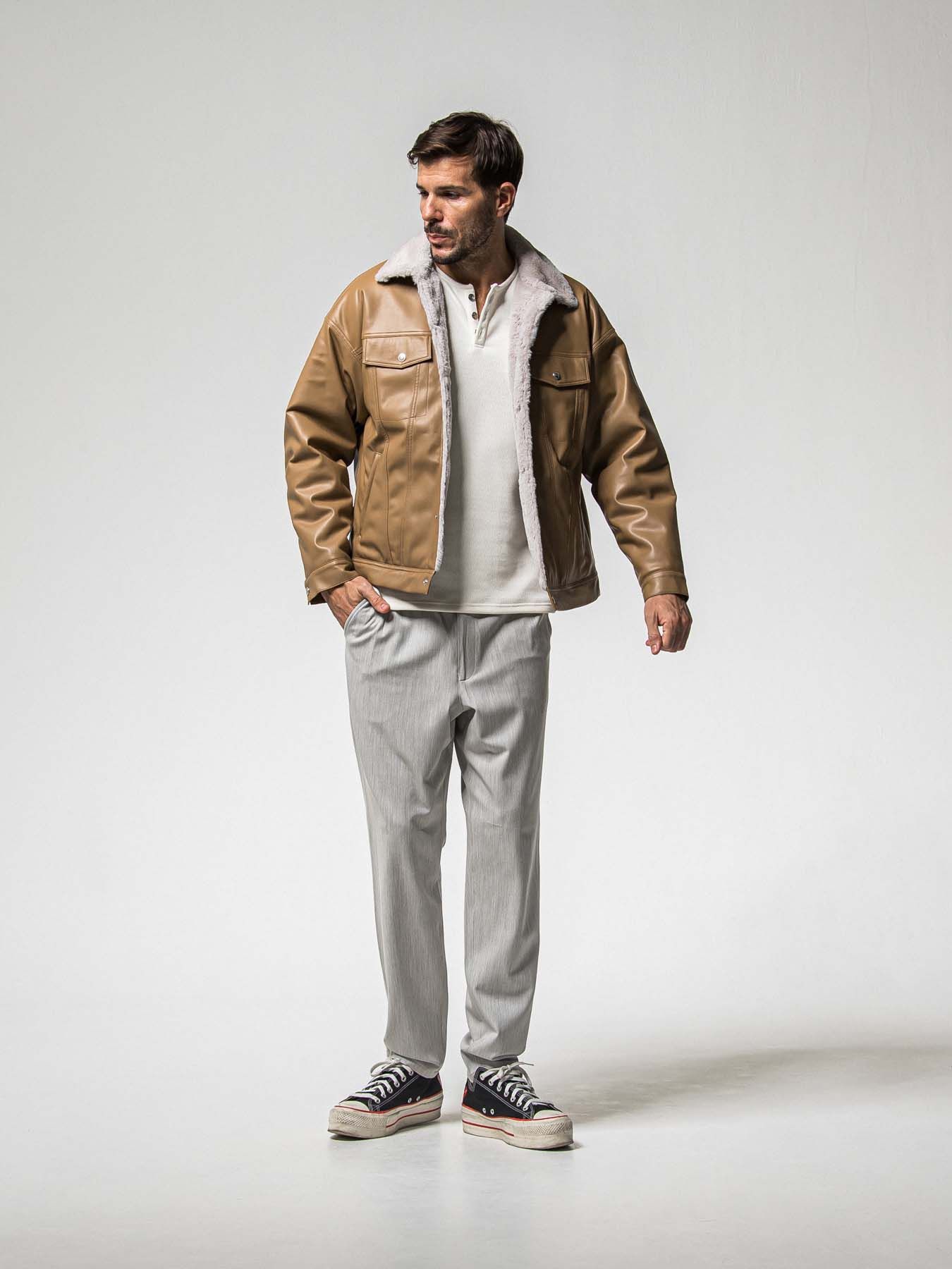 【予約品 】SUEDE FUR CAVER ALL / スウェードファーカバーオール / ブラウン