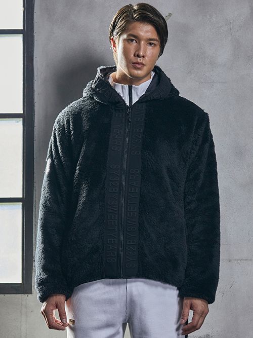 SY32 by SWEET YEARS - BOA FLEECE JACKETパーカーブルゾンNAVY 【SY32