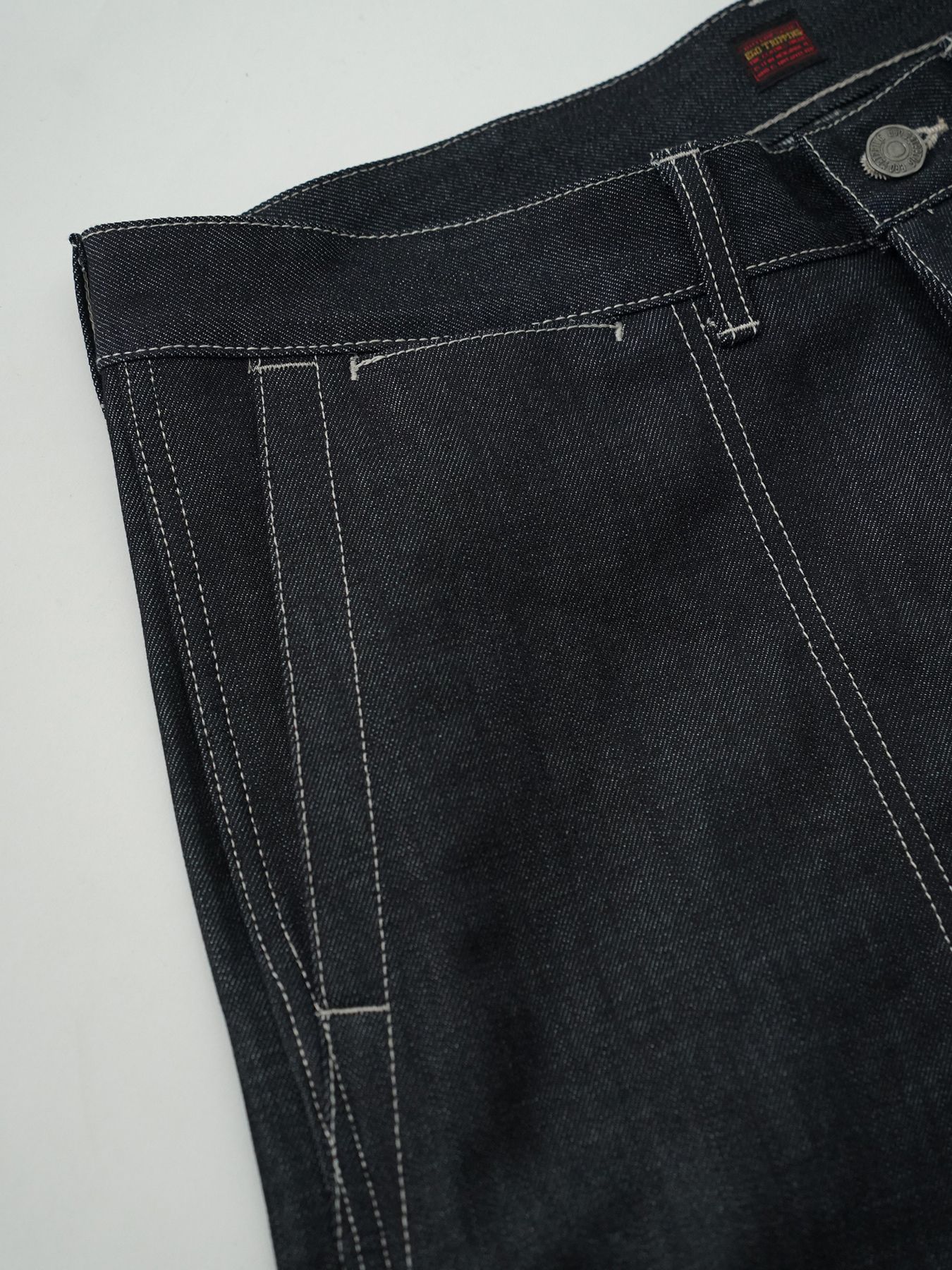 【予約品 5月6日(水) 締切】USN-DENIMTROUSERS / デニムミリタリーパンツ / インディゴ × 生成りステッチ