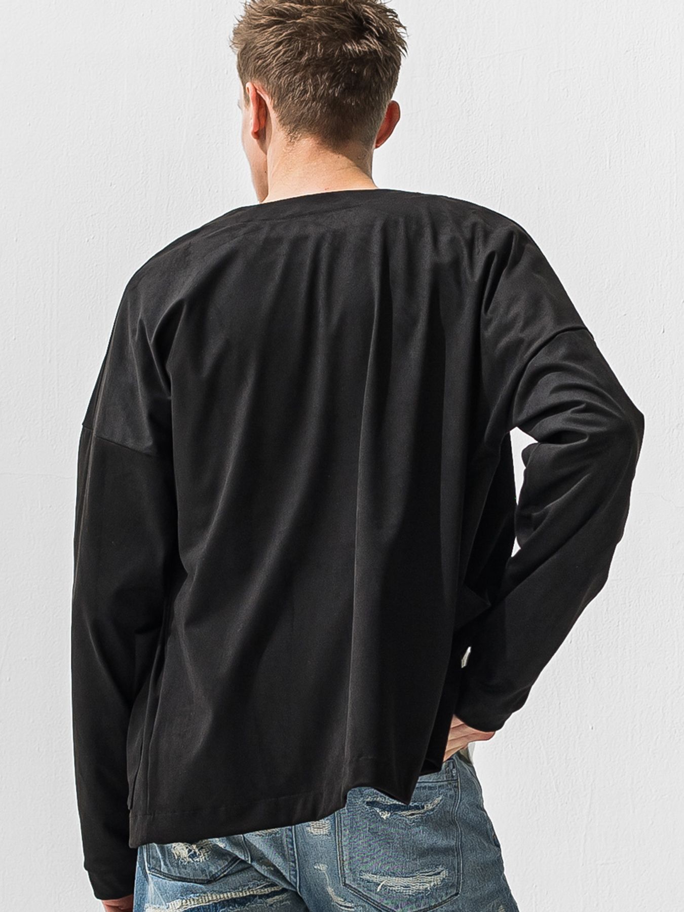 【予約品 9月6日(日) 締切】SUEDE CARDIGAN / スウェードカーディガン / ブラック