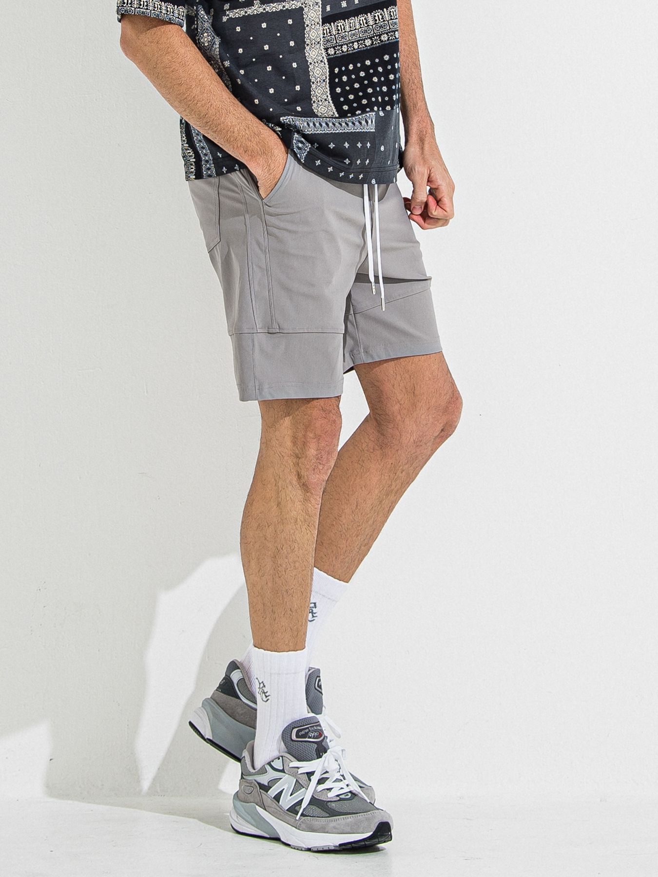 【予約品 】TYLER NYLON SHORTS / タイラー ナイロンショーツ / グレー