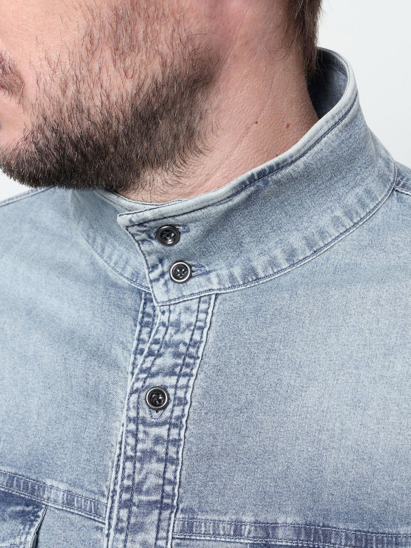 スーパーライトオンスデニムGジャン / ネイビー 【HIDEAWAYS NICOLE】