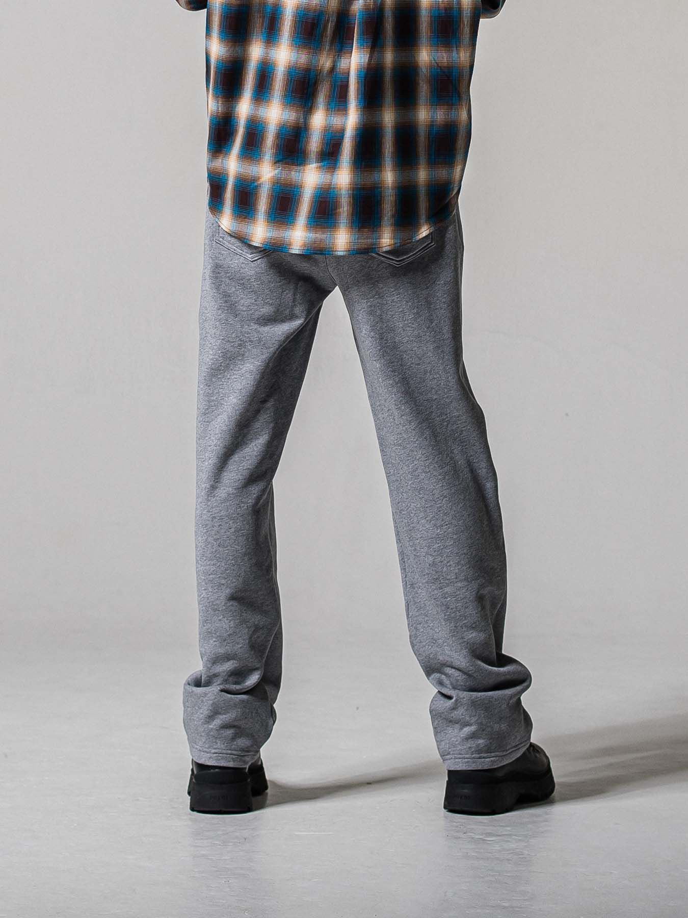 【予約品 11月16日(日) 締切】HF URAKE WIDE TUCK PANTS / 裏毛 セミワイドシルエット ワンタック イージーパンツ / グレー