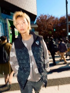 EAGLE "TRIANGLE" JACQUARD DOWN VEST / ダウンベスト / ブラック