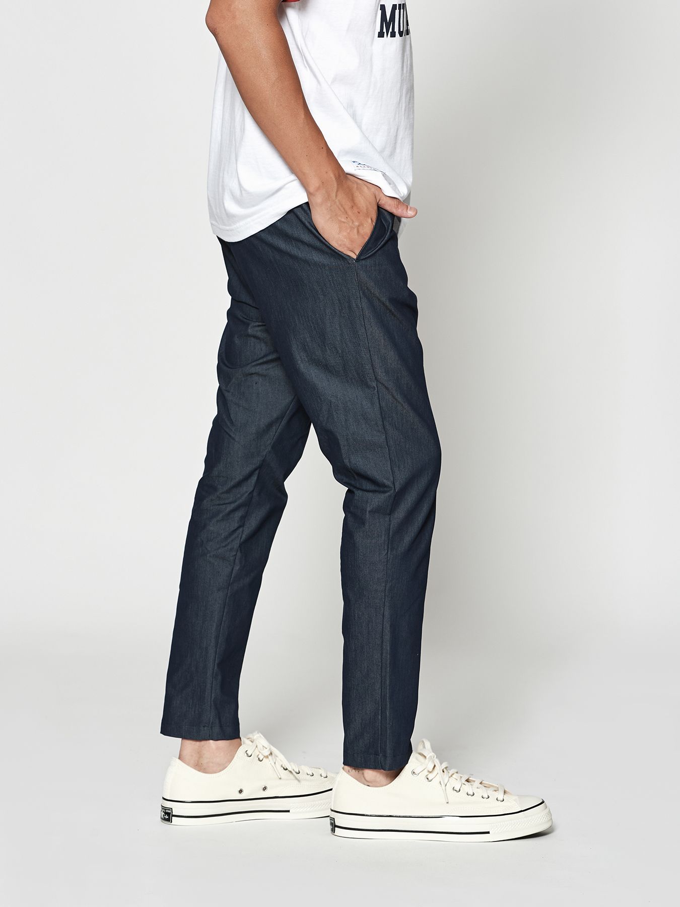 【予約品 10月9日(木) 締切】muta Easy Tight Pants / イージータイトパンツ / インディゴ【Acanthus × muta MARINE】