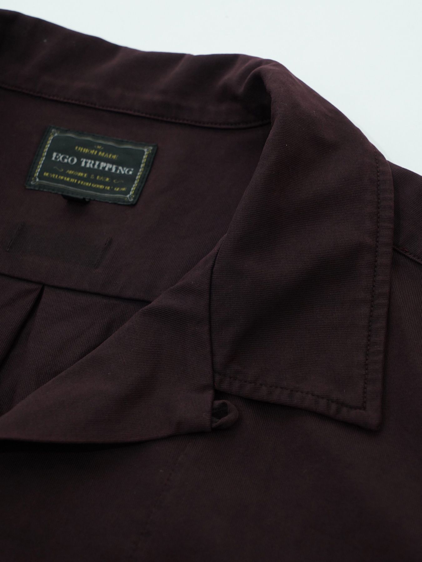 【予約品 2月1日(日) 締切】CUTSHIRTS / オープンカラーシャツ / ダークレッド