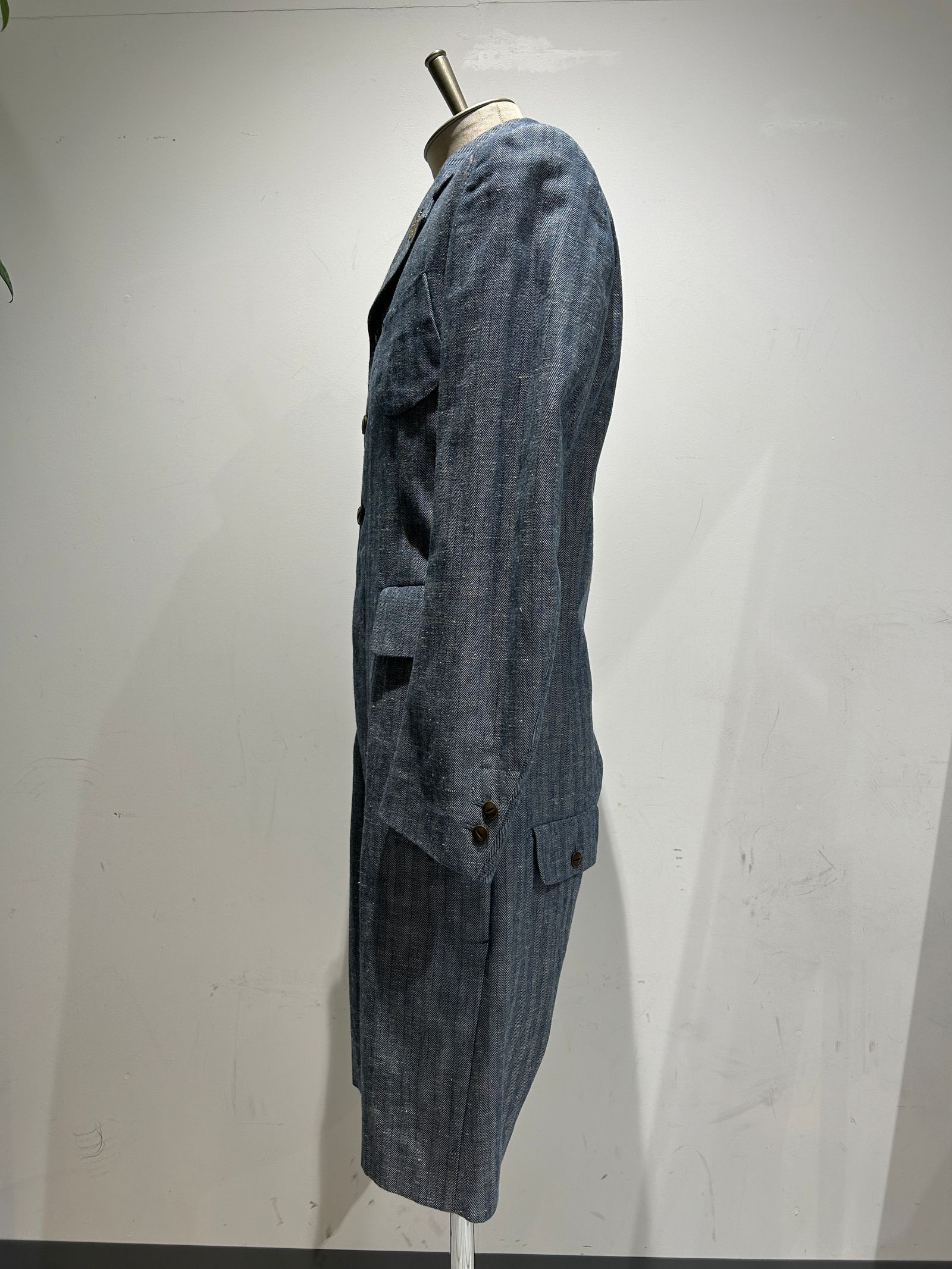 テーラーメイドジャケットつなぎ ヘリンボーン1点物 /アレフルード +CAPサービス