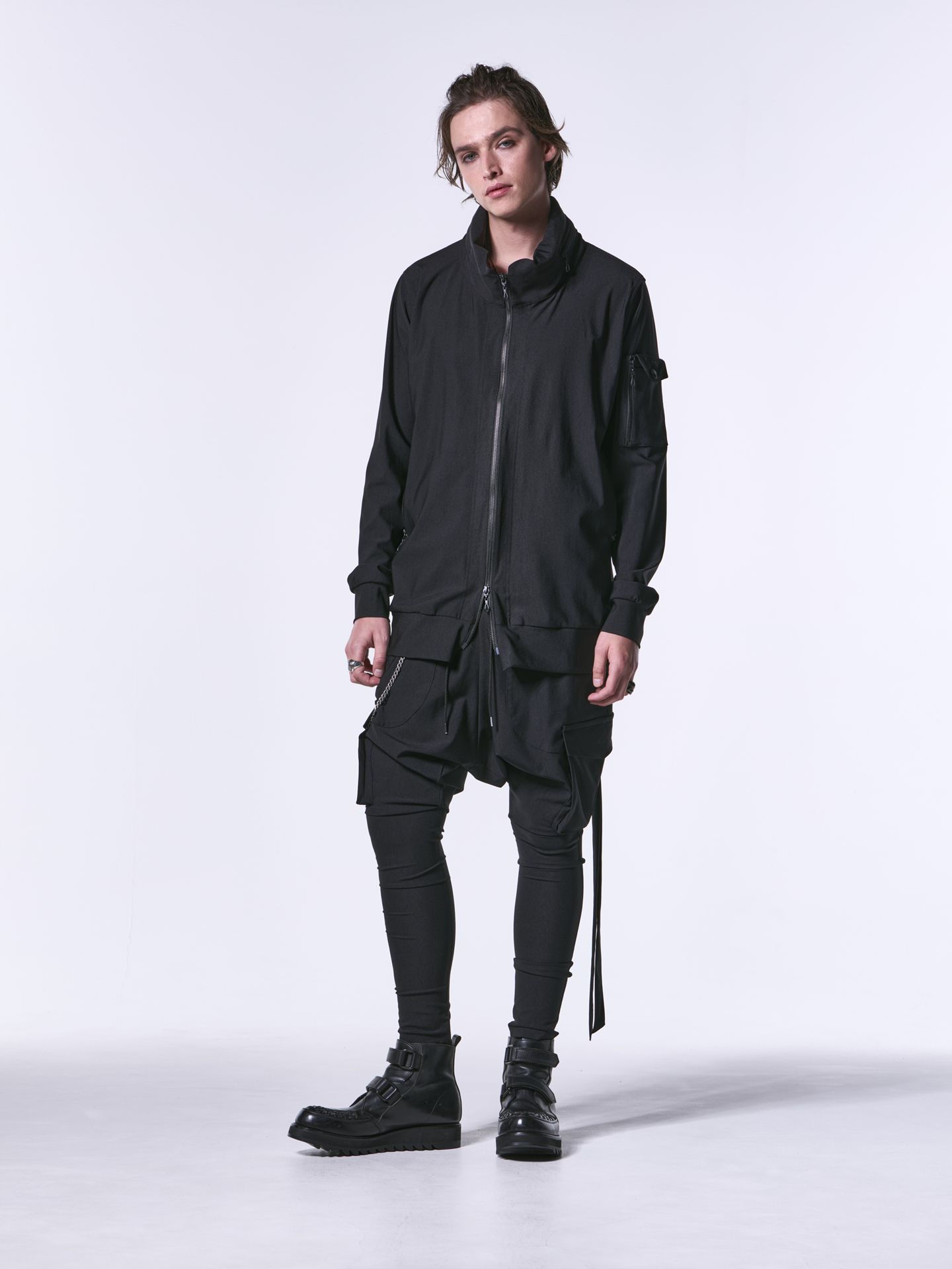 《予約品》 HighCollarM65-Jersey / ハイカラージャージ / ブラック