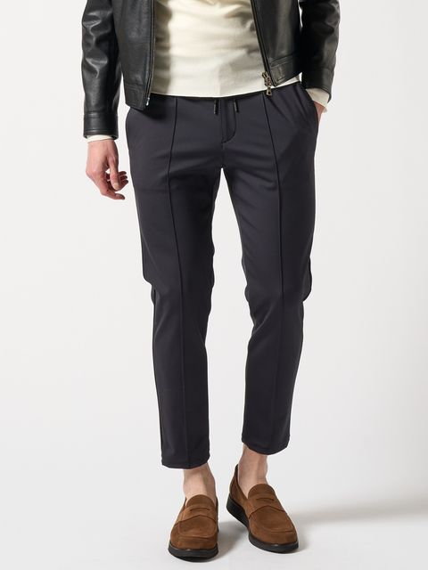 【予約品】 smart pin-tuck slacks / スラックス / ブラック