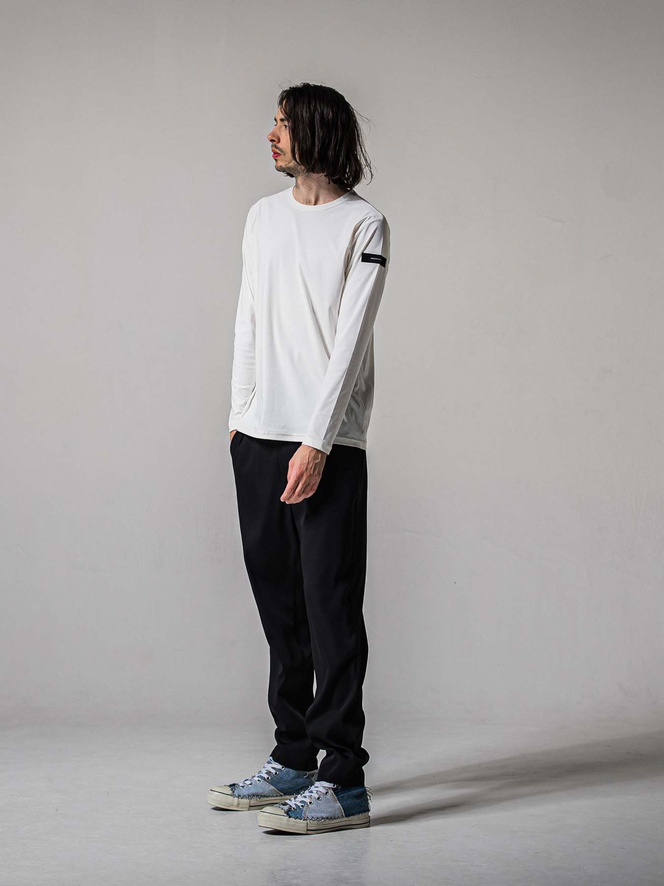 【予約品 11月16日(日) 締切】PAT WIDE EASY PANTS / ワイドイージースラックス / ブラック
