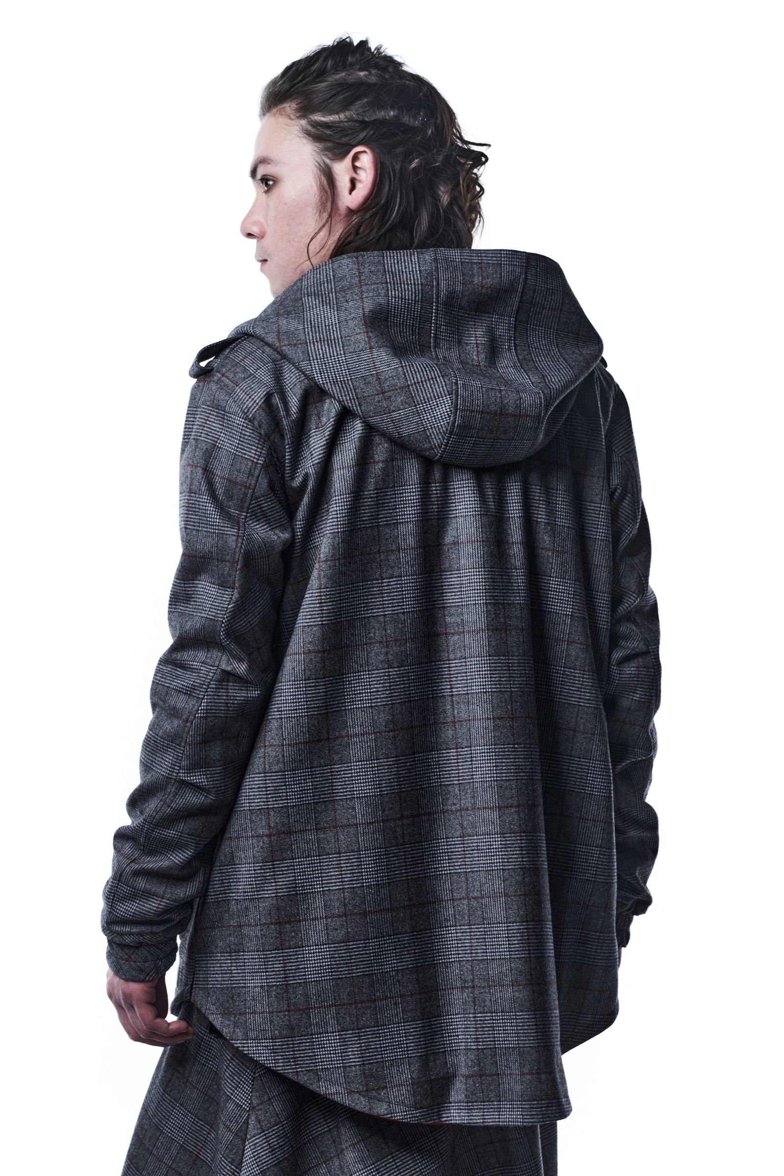 《予約品》 ParachuteBlouson ブルゾン GrenCheck / Black&Grey 【kiryuyrik】 11月入荷予定