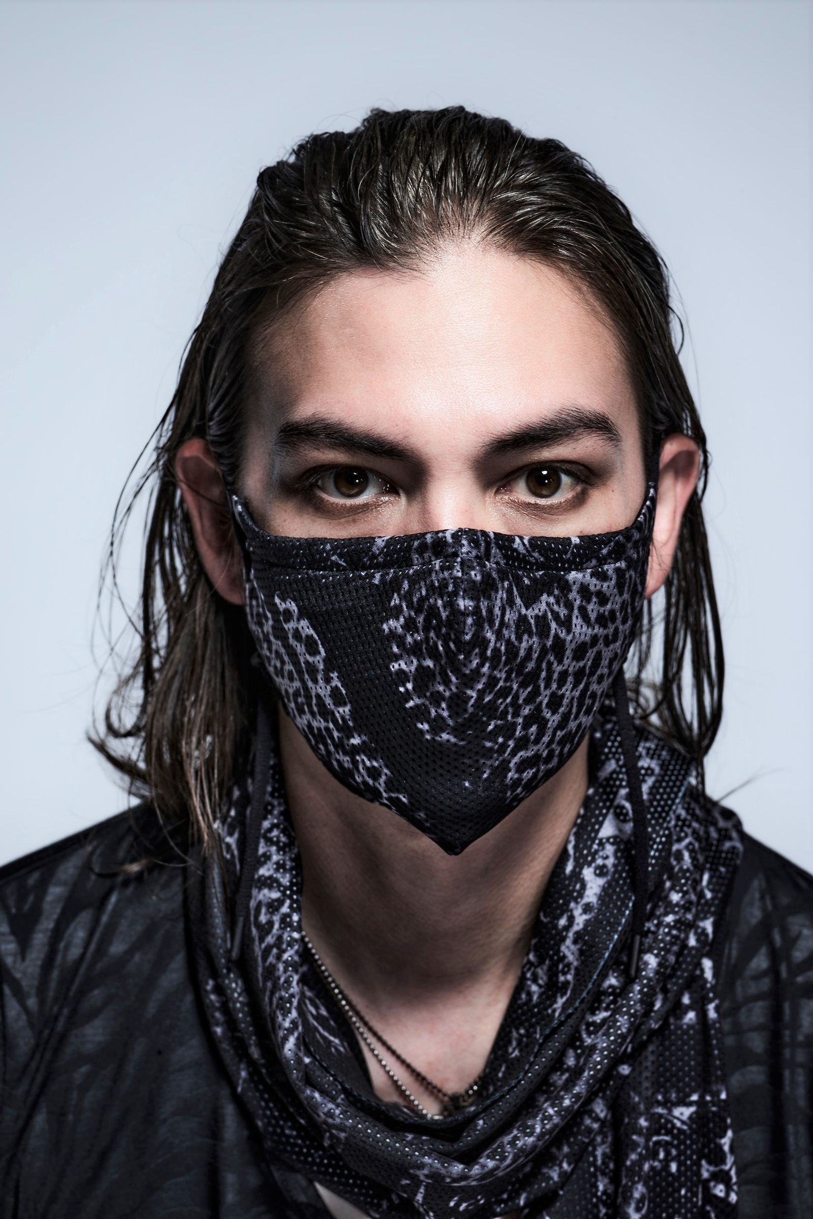 BRYAN別注FaceCover  メッシュレオパードクロス 限定フェイスカバー【kiryuyrik】