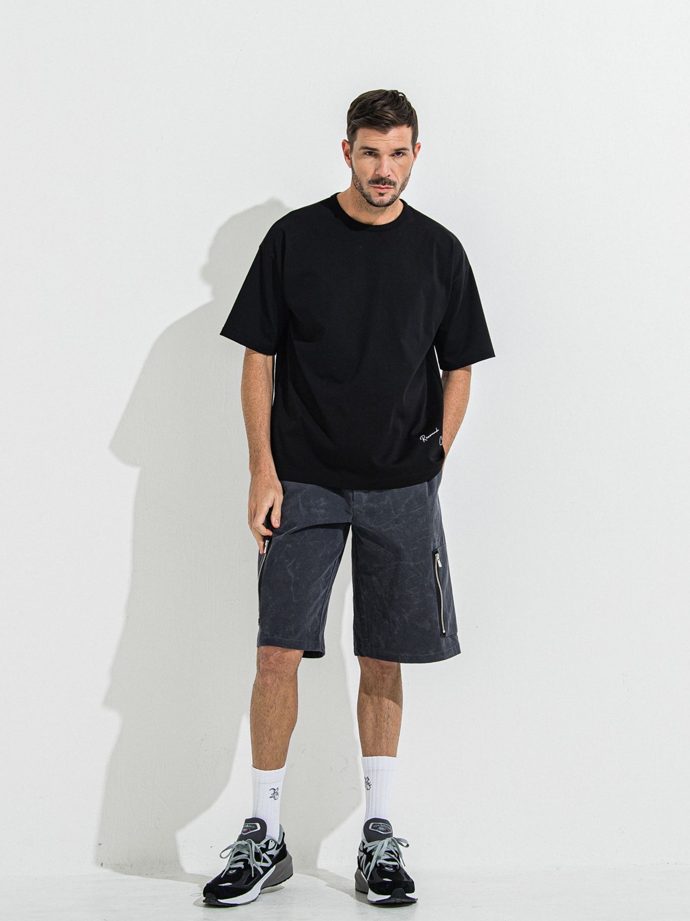 【予約品 】DAVID CARGO HALF PANTS / デヴィッドカーゴハーフパンツ / ヴィンテージブラック