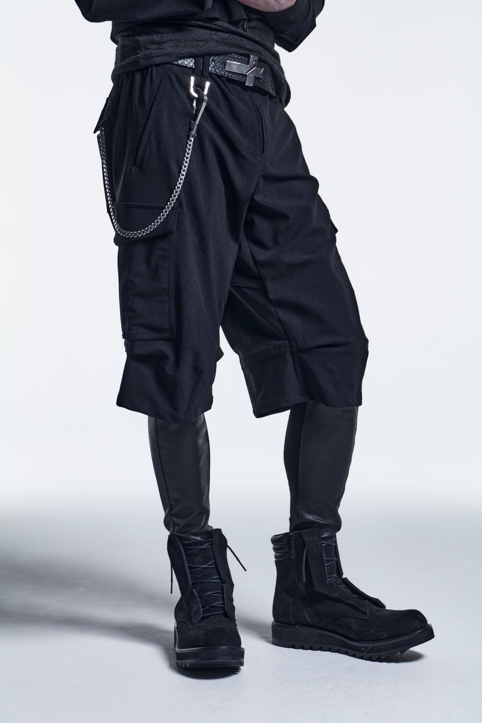 《予約品》 CurvePants BlackBlackDenim / Black 【kiryuyrik】 9月入荷予定