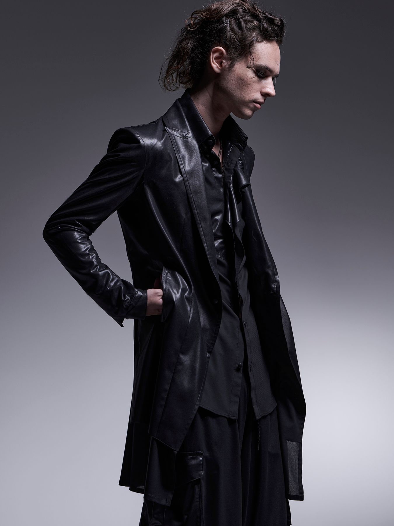 【予約品 7月13日(日) 締切】Frill Shirt / フリルシャツ / ブラック