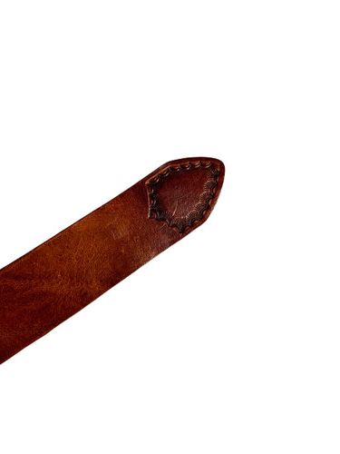 CONCHO LEATHER BELT / レザーベルト / キャメル