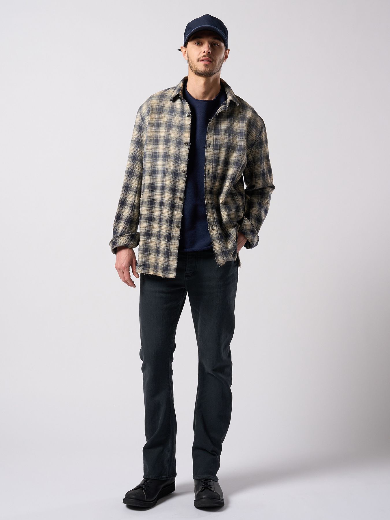 【予約品 4月19日(日) 18時締切】heavy moleskin B.B.cap / モールスキン ベースボールキャップ / ネイビー