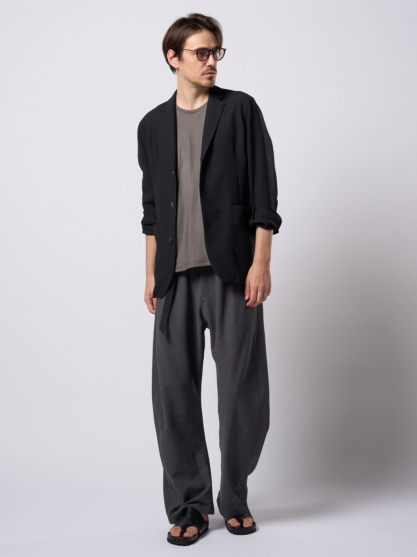 【予約品 9月23日(火) 締切】relax single jacket / リラックスシングルジャケット / ブラック